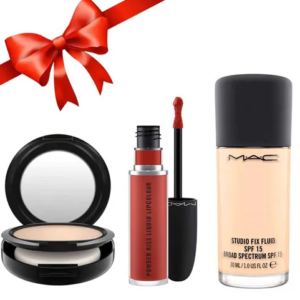 Combo MAC NC15 (Kem Nền, Phấn Phủ, Son Kem Mac 991)